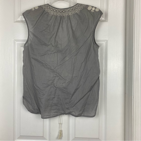 J. Crew Festival Boho Embroidered Top in Gray - Picture 5 of 8